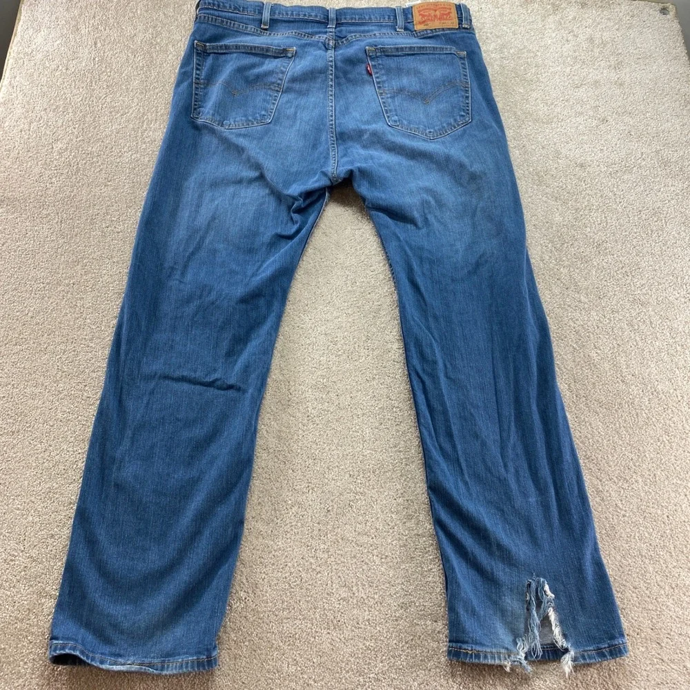 Levis‎ 505 Regular Fit Mens 40x32 Blue Medium Wash Straight Leg Jeans 00505-1064